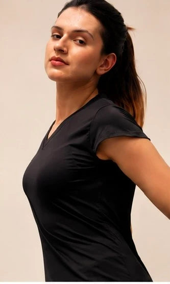 Curved-Hem Tee