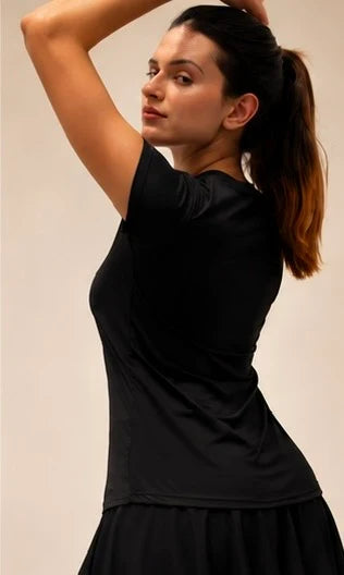 Curved-Hem Tee