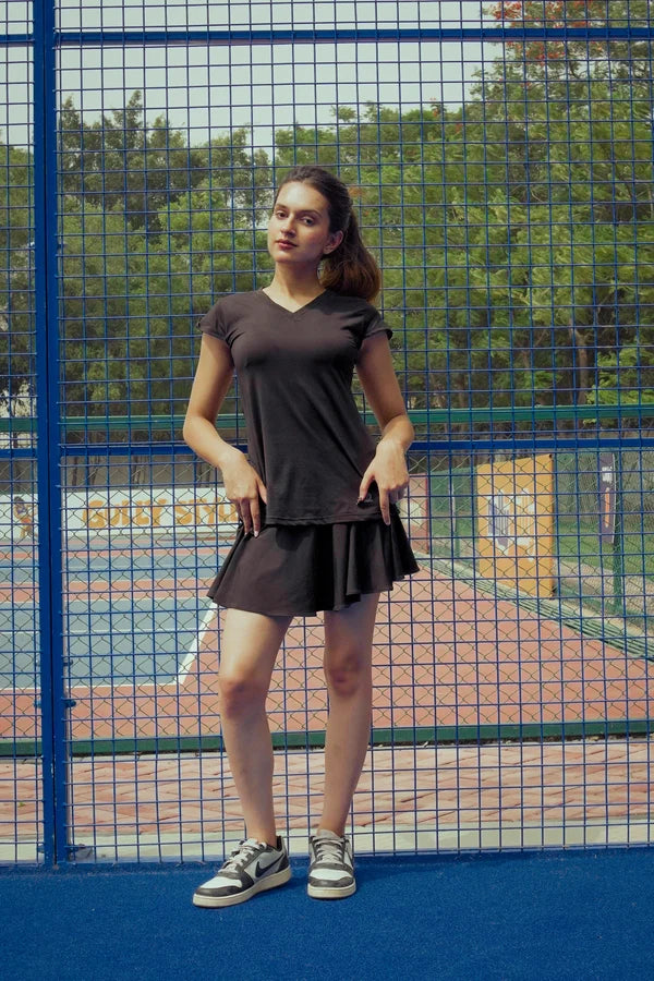 Curved-Hem Tee